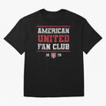 American United Fan Club Oversized T-Shirt Capture Global Football Passion for FIFA World Cup 2026 USA Canada Mexico, Capturing Messi, CR7 and Mbappe, England, France and Netherlands, Global Supporter Spirit, Legendary Goals, National Colors and