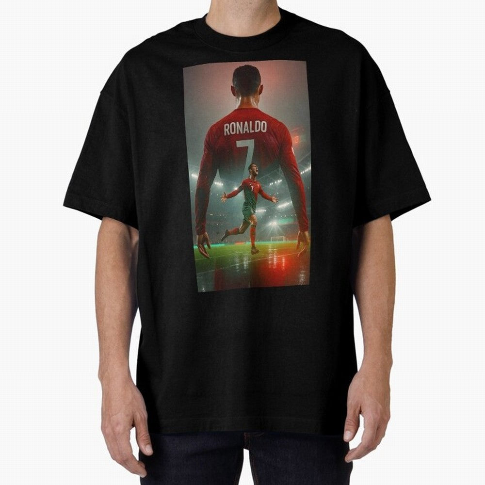 Christiano Ronaldo Oversized T-Shirt Turn Up for Global Football Passion for FIFA World Cup 2026, Connected to Messi, CR7 and Mbappe, Spain, Stadium Memories, Football Loyalty, International Chants and Championship Tradition; Ideal for Football