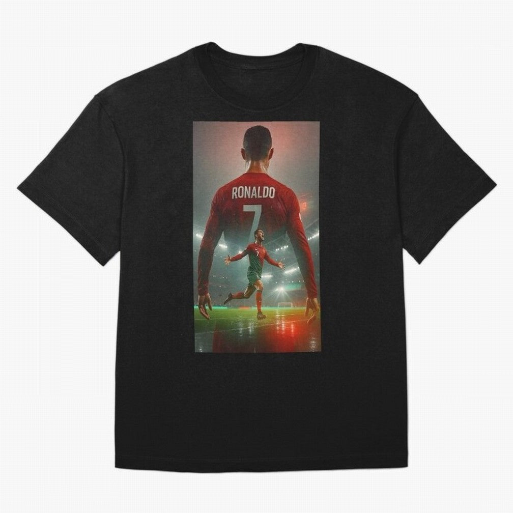 Christiano Ronaldo Oversized T-Shirt Turn Up for Global Football Passion for FIFA World Cup 2026, Connected to Messi, CR7 and Mbappe, Spain, Stadium Memories, Football Loyalty, International Chants and Championship Tradition; Ideal for Football