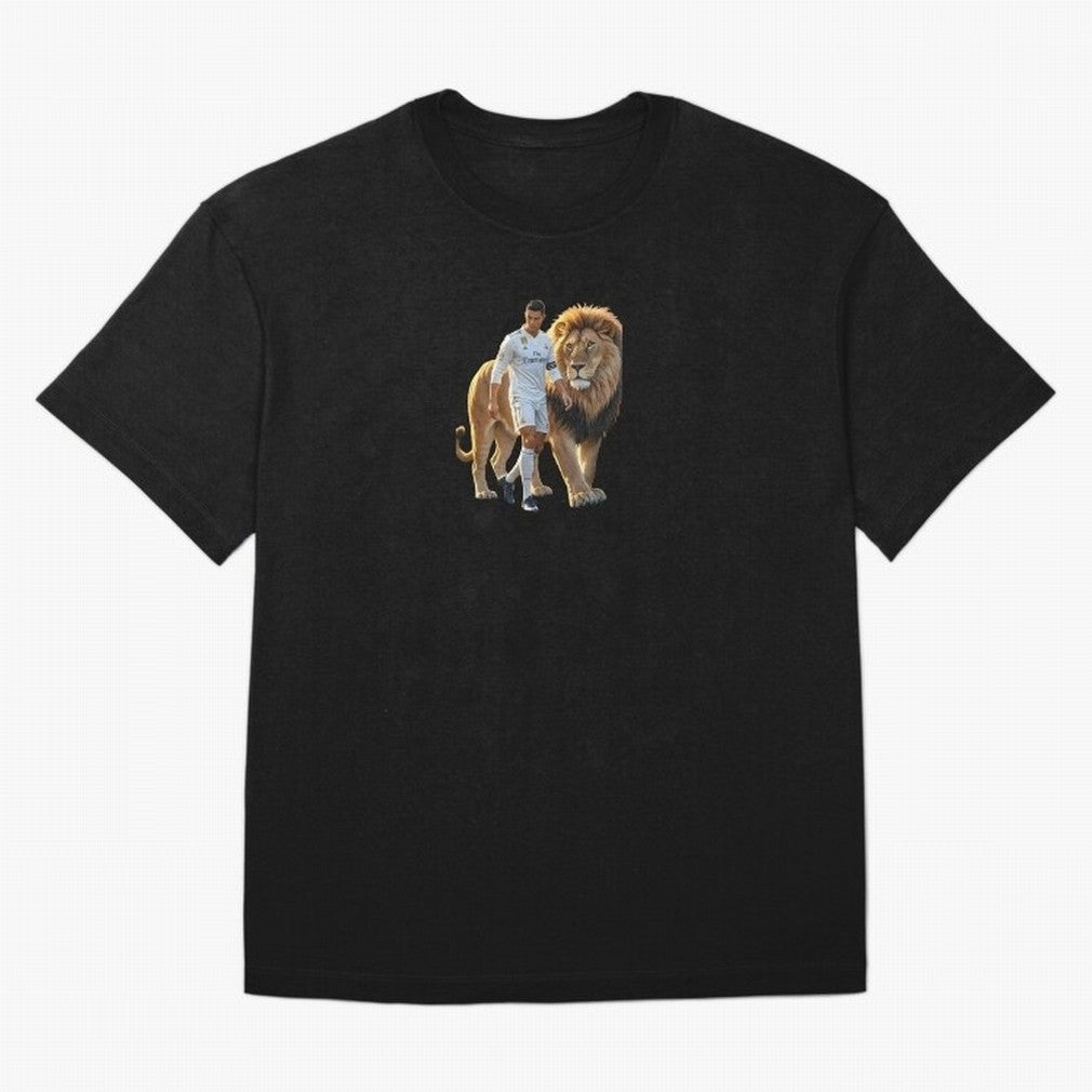 Christiano Ronaldo lion Oversized T-Shirt Join the Global Buzz around Match Day Hype around FIFA World Cup 2026 Group Stage, Haaland, England, Vintage Soccer Flavor, Modern Football Stars, National Flags and Final Night Emotion; Ideal for
