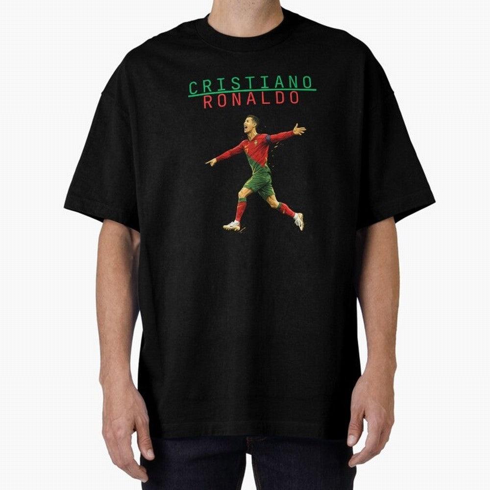 Ronaldo Oversized T-Shirt Celebrate the Biggest Stage of the FIFA World Cup 2026 Journey through Mbappe Highlights, Brazil, Portugal and Argentina Pride, Stadium Chants, National Pride, Trophy Dreams and Unforgettable Football Memories; Created for