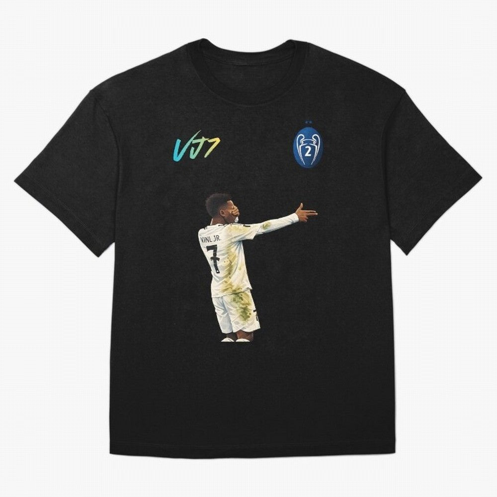 Vini Jr Oversized T-Shirt Relive the Noise and Pride of FIFA World Cup 2026 USA Canada Mexico Capturing Messi, Neymar and Mbappe, Portugal, Spain and Germany Energy, Match Day Excitement, Supporter Culture, Golden Goals and Global Football Passion;