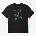 Cristiano Ronaldo Bicycle Kick Oversized T-Shirt Celebrate Unforgettable Nights in Global Football Passion for FIFA World Cup 2026 USA Canada Mexico, Centered on Messi and Cristiano Ronaldo, Argentina, Vintage Soccer Flavor, Modern Football Stars,