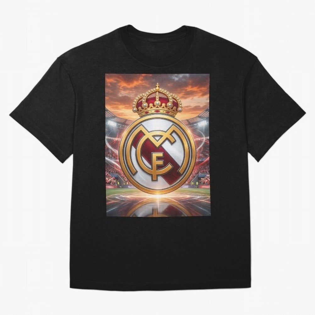 Tormenta del F¨²tbol Oversized T-Shirt Show Championship Spirit for Global Football Passion for FIFA World Cup 2026, with Messi, Neymar and Mbappe, Argentina, Retro Football Energy, Iconic Rivalries, Trophy Chase Drama and Stadium Atmosphere;