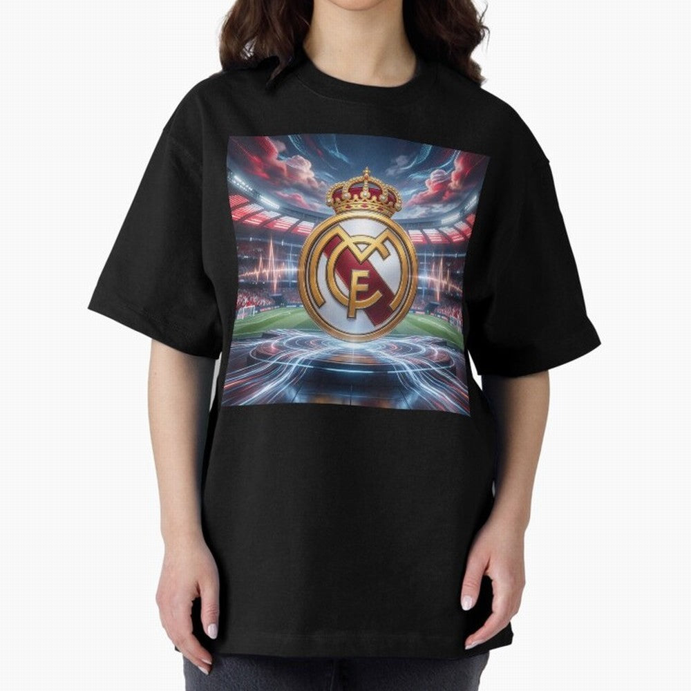 Los Campeones del Bernab¨¦u Oversized T-Shirt Support Global Football Passion for FIFA World Cup 2026, Driven by CR7, England and Germany, Supporter Pride, Iconic Celebrations, Legendary Names and Global Match Day Energy; Created for Match Day