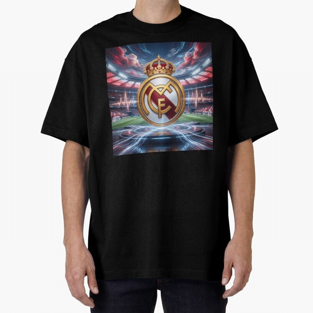 Los Campeones del Bernab¨¦u Oversized T-Shirt Support Global Football Passion for FIFA World Cup 2026, Driven by CR7, England and Germany, Supporter Pride, Iconic Celebrations, Legendary Names and Global Match Day Energy; Created for Match Day