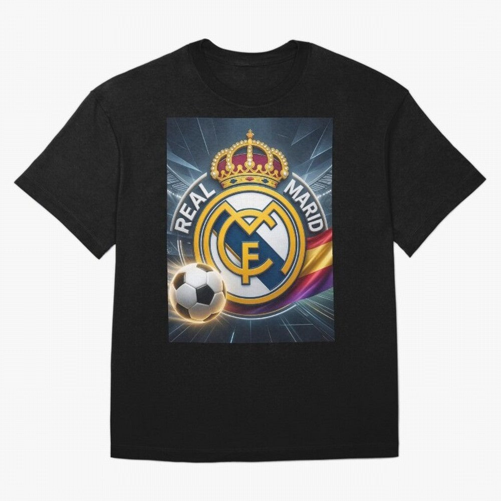 Pelot¨®n Real Madrid Oversized T-Shirt Treasure Match Day Hype around FIFA World Cup 2026, Mbappe and Neymar, Spain and Netherlands, Retro Football Energy, Iconic Rivalries, Trophy Chase Drama and Stadium Atmosphere; Ideal for Fans Who Follow