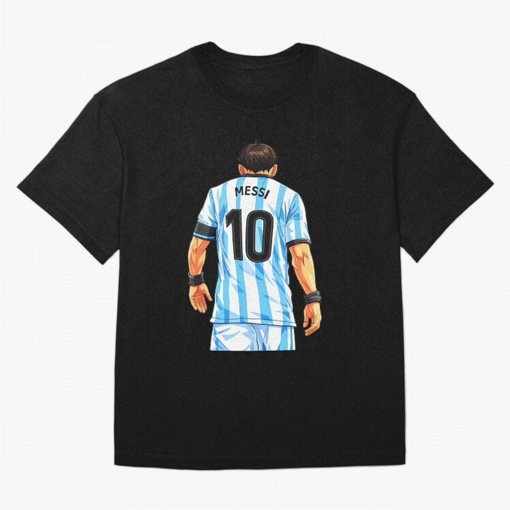 Messi Argentina 10 Oversized T-Shirt Follow Global Football Passion for FIFA World Cup 2026 Group Stage, Celebrating Cristiano Ronaldo, Haaland and CR7, Argentina, France and Brazil, Classic Soccer Heritage, Championship Pressure, Fan Loyalty and