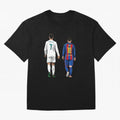 Cristiano Ronaldo And Messi Oversized T-Shirt Celebrate Football Dreams Across FIFA World Cup 2026 Group Stage for Fans of Messi and Germany, Bringing Global Supporter Spirit, Legendary Goals, National Colors and Tournament Celebration; Made for