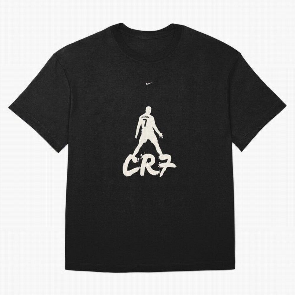 Cristiano Ronaldo CR7 Minimalist Silhouette Football Art Oversized T-Shirt Honor Champions and Dreams in FIFA World Cup 2026 Group Stage for Fans of CR7 and Messi and Argentina and Brazil, Bringing Classic Soccer Heritage, Championship Pressure,