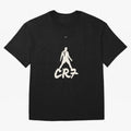 Cristiano Ronaldo CR7 Minimalist Silhouette Football Art Oversized T-Shirt Honor Champions and Dreams in FIFA World Cup 2026 Group Stage for Fans of CR7 and Messi and Argentina and Brazil, Bringing Classic Soccer Heritage, Championship Pressure,