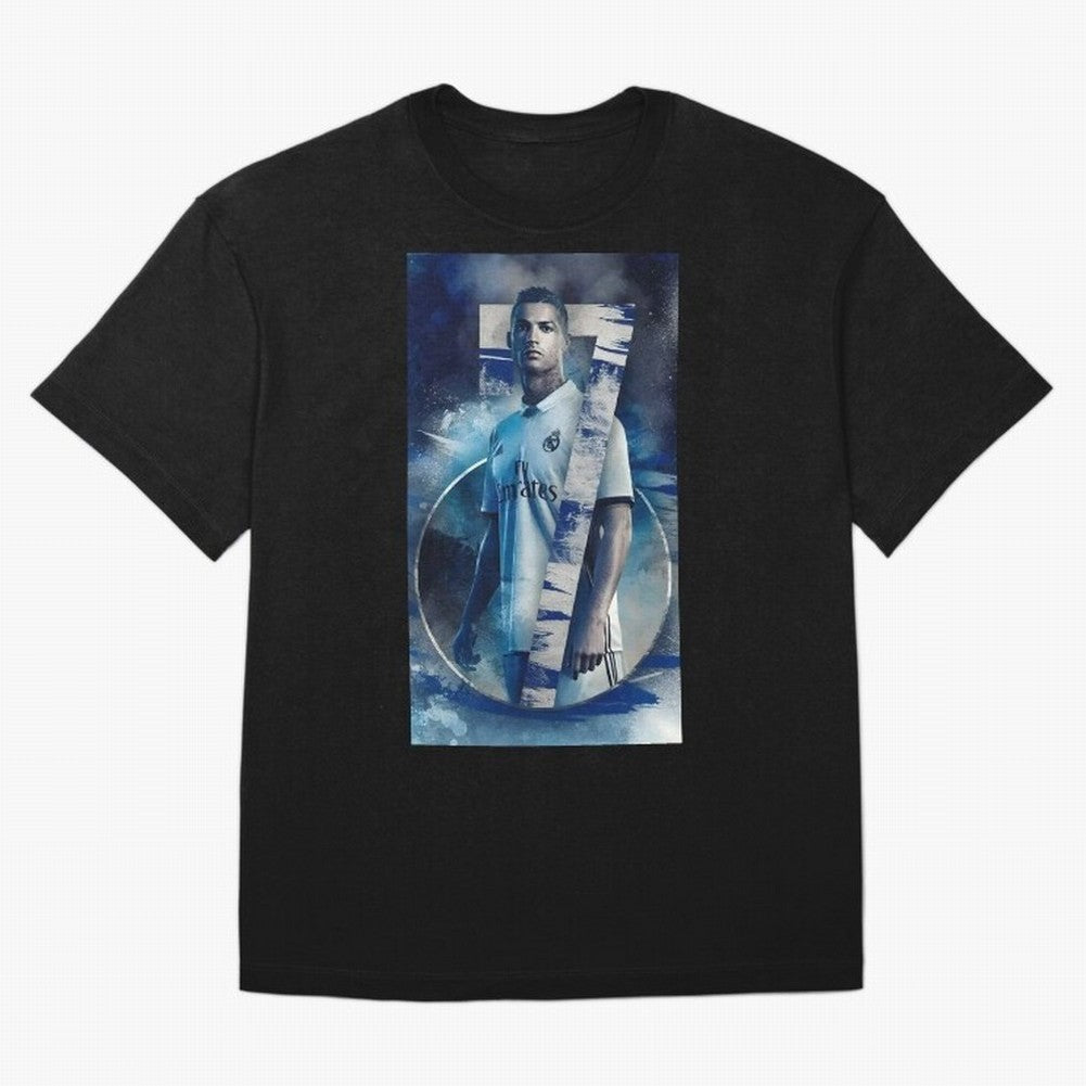 Cr7 art design wallpaper Oversized T-Shirt Embrace Match Day Hype around FIFA World Cup 2026 USA Canada Mexico, Mbappe, England, France and Netherlands, Sports Nostalgia, International Competition, Famous Players and Unforgettable Victories; Great