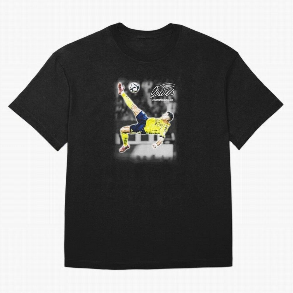 Cristiano Ronaldo Bicycle Kick Oversized T-Shirt Make Your Look Match the FIFA World Cup 2026 Group Stage Journey through Mbappe and Neymar Highlights, Germany Pride, Football Passion, Legendary Performances, Festival Vibes and Supporter Community;