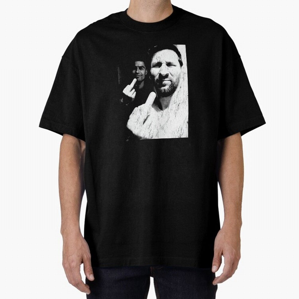 Cristiano Ronaldo & Messi Vintage Oversized T-Shirt Experience Global Football Passion for FIFA World Cup 2026 USA Canada Mexico, Driven by Mbappe and Neymar, Spain and Netherlands, Match Day Excitement, Supporter Culture, Golden Goals and Global