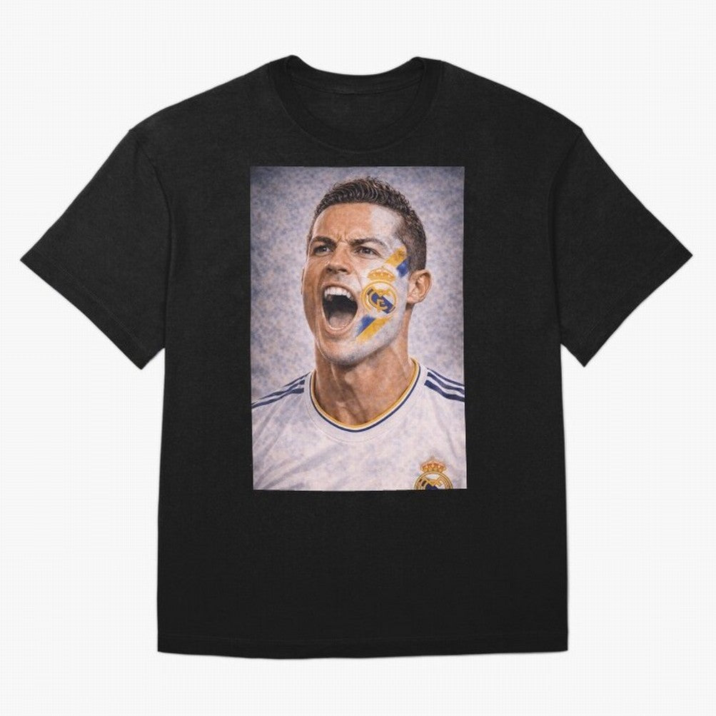 Cristiano Ronaldo ¡ª A Fan Portrait in Motion Oversized T-Shirt Wear the Spirit of the FIFA World Cup 2026 Journey through CR7 and Messi Highlights, Spain and Netherlands Pride, Goal Celebration Energy, Supporter Heritage, Football Icons and