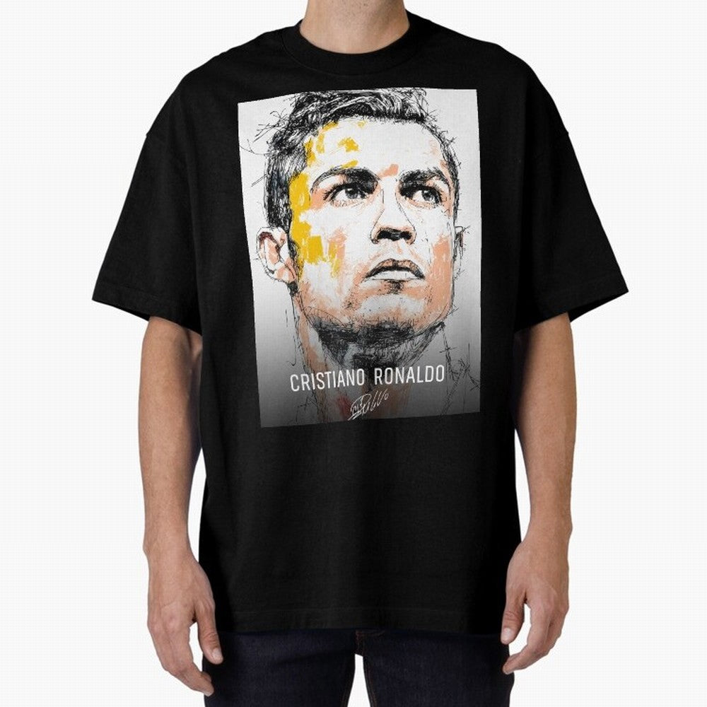 Cristiano Ronaldo Cr7 Football Soccer Player Icon Legend Power Oversized T-Shirt Bring World Football Passion into Match Day Hype around FIFA World Cup 2026 Group Stage, Haaland and Mbappe, Argentina, Champion Mindset, Group Stage Buzz, Knockout