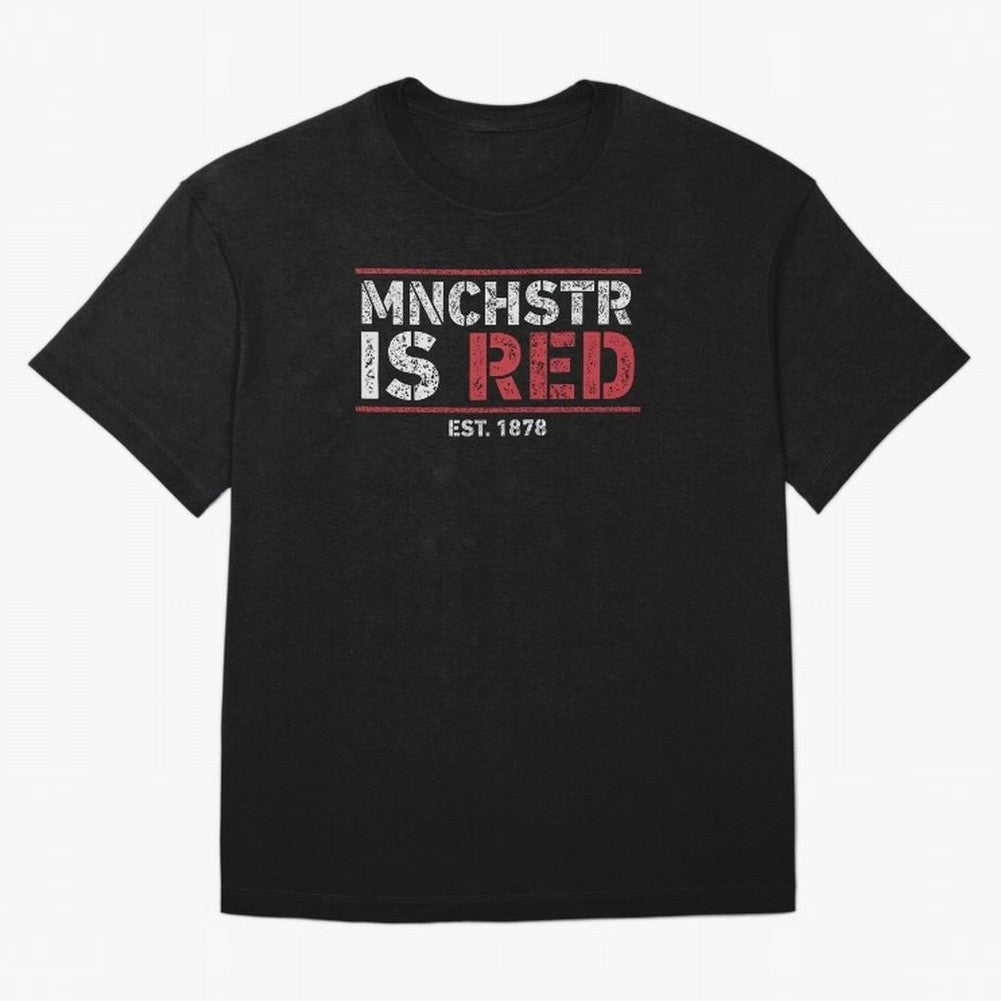 Manchester Is Red Oversized T-Shirt Honor the Football Icons of Global Football Passion for FIFA World Cup 2026 USA Canada Mexico, with Cristiano Ronaldo, Haaland and CR7, Portugal, Tournament Hype, Historic Matchups, Family Viewing Parties and