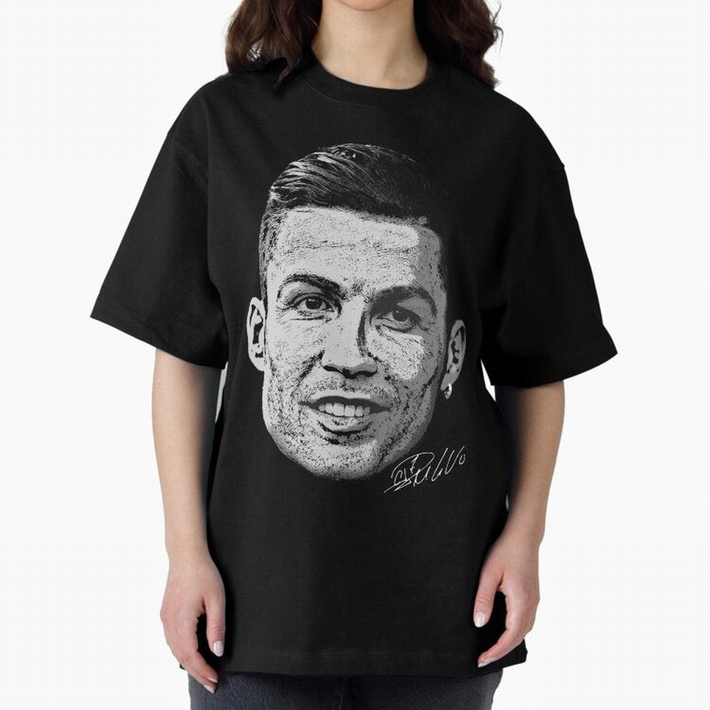 Cristiano Ronaldo Signed Oversized T-Shirt Celebrate National Team Dreams in FIFA World Cup 2026 Group Stage for Fans of Cristiano Ronaldo and Spain and Netherlands, Bringing Classic Soccer Heritage, Championship Pressure, Fan Loyalty and