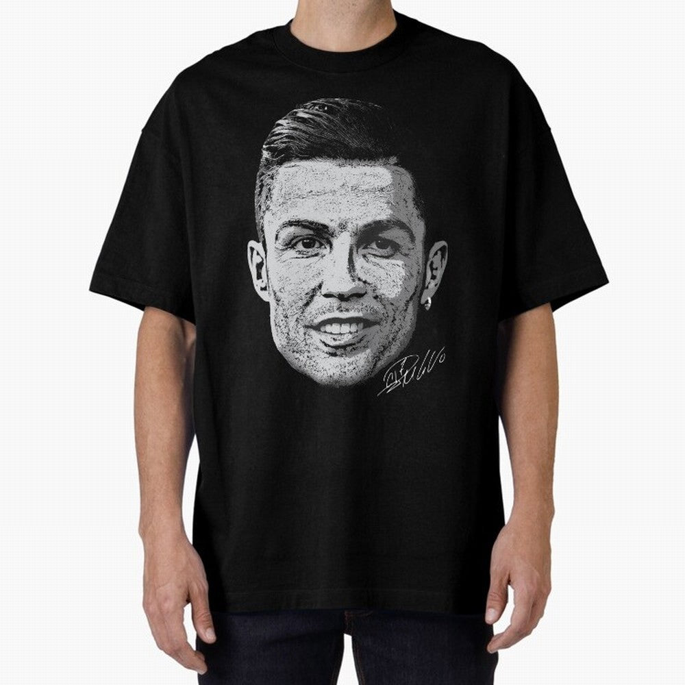 Cristiano Ronaldo Signed Oversized T-Shirt Celebrate National Team Dreams in FIFA World Cup 2026 Group Stage for Fans of Cristiano Ronaldo and Spain and Netherlands, Bringing Classic Soccer Heritage, Championship Pressure, Fan Loyalty and