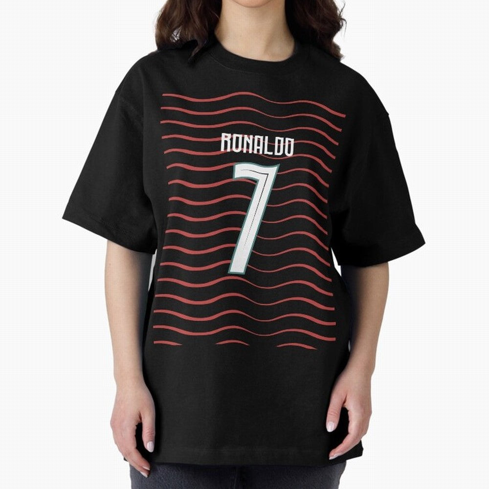 Cristiano Ronaldo Portugal Jersey 2026 World cup Oversized T-Shirt Embrace Global Football Passion for FIFA World Cup 2026 Group Stage, with Haaland, France and Portugal, Vintage Soccer Flavor, Modern Football Stars, National Flags and Final Night