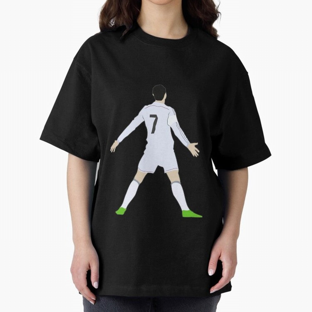 Cristiano Ronaldo Oversized T-Shirt Live the Energy of FIFA World Cup 2026 Group Stage Spirit, Connected to Germany, Messi, Neymar and Mbappe, Football History, Final Match Energy, Crowd Noise and Once in a Lifetime Moments; Created for Match Day