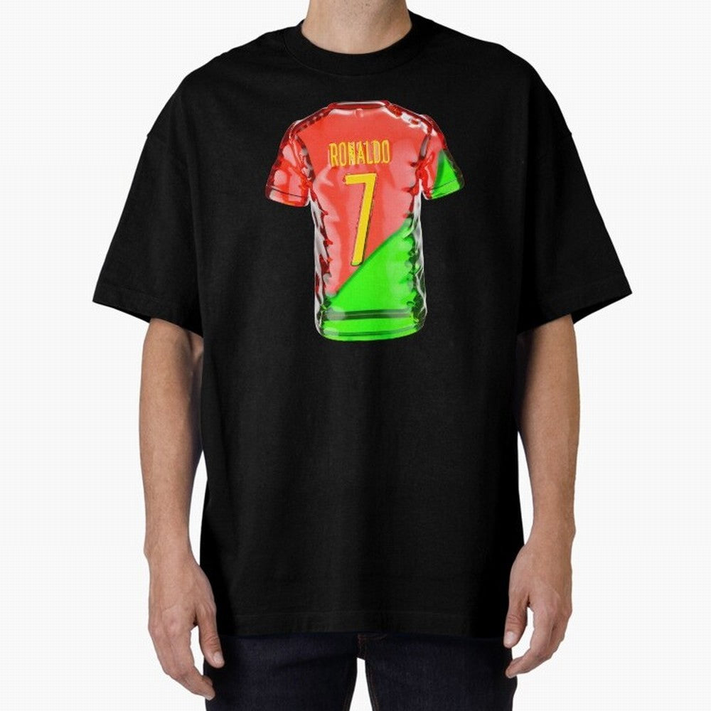 Cristiano Ronaldo Oversized T-Shirt Join the FIFA World Cup 2026 Group Stage Journey through Haaland and Mbappe Highlights, Brazil Pride, Retro Football Energy, Iconic Rivalries, Trophy Chase Drama and Stadium Atmosphere; Made for Collectors Who
