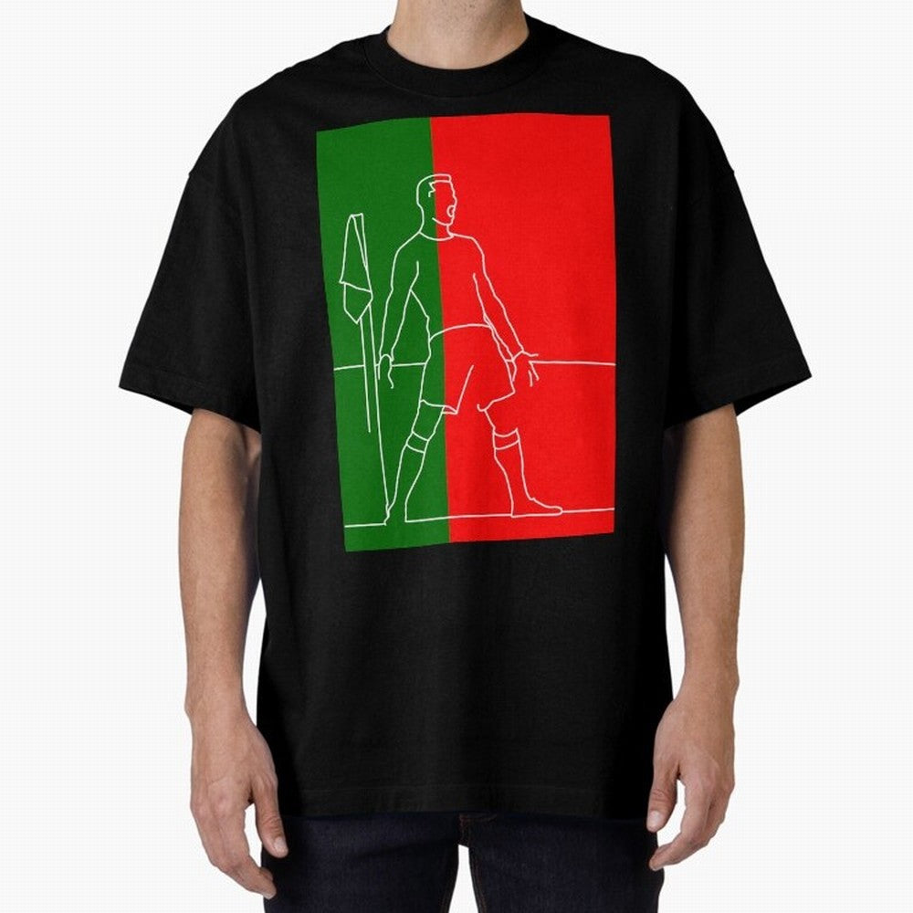 Siuuu! (color) Oversized T-Shirt Celebrate Fan Favorites in FIFA World Cup 2026 Highlighting Messi, Neymar and Mbappe, Portugal, Spain and Germany Energy, Match Day Excitement, Supporter Culture, Golden Goals and Global Football Passion; Built for