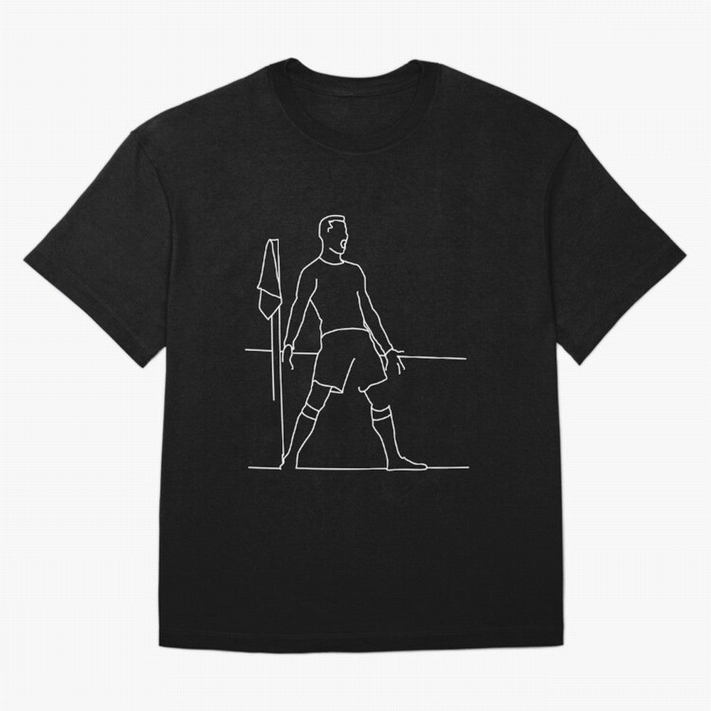 Siuuu! (blck) Oversized T-Shirt Support FIFA World Cup 2026 Group Stage Filled with CR7, France and Portugal Energy, Football Festival Excitement, Trophy Ambitions, Country Rivalries and Star Player Buzz; Created for Match Day Parties, Soccer