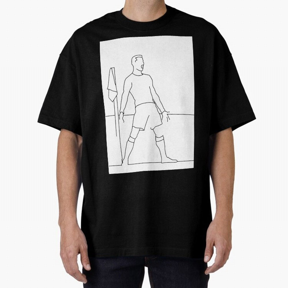 Siuuu! Oversized T-Shirt Relive Legendary Nights from FIFA World Cup 2026 Group Stage Spirit, Centered on Brazil, Portugal and Argentina, Messi and Cristiano Ronaldo, Championship Spirit, Famous Goals, Roaring Crowds and International Football