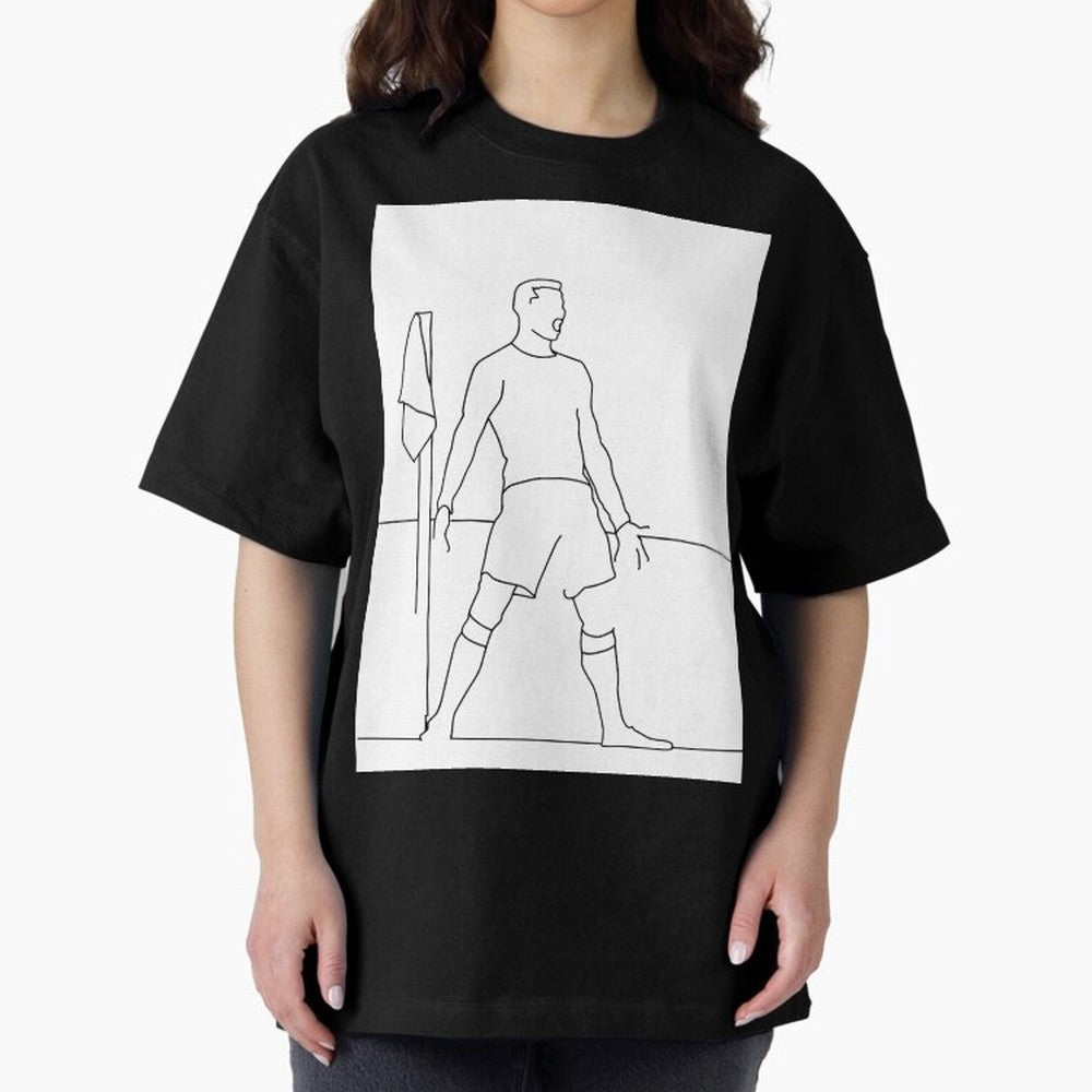Siuuu! Oversized T-Shirt Relive Legendary Nights from FIFA World Cup 2026 Group Stage Spirit, Centered on Brazil, Portugal and Argentina, Messi and Cristiano Ronaldo, Championship Spirit, Famous Goals, Roaring Crowds and International Football