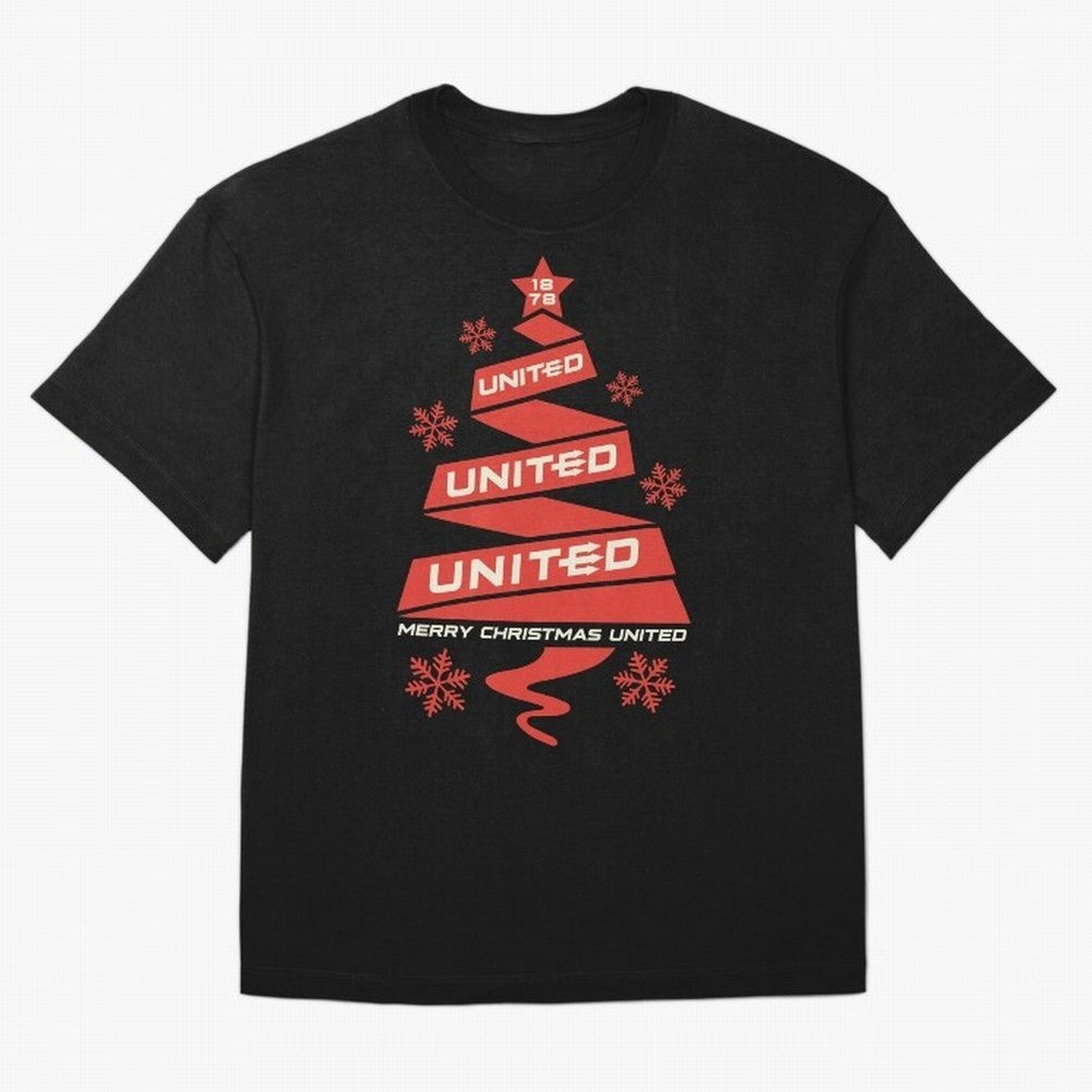Manchester United Christmas Oversized T-Shirt Follow the Final Road of Match Day Hype around FIFA World Cup 2026 Group Stage, Haaland, Argentina and Brazil, Tournament Hype, Historic Matchups, Family Viewing Parties and Global Sports Pride; Created