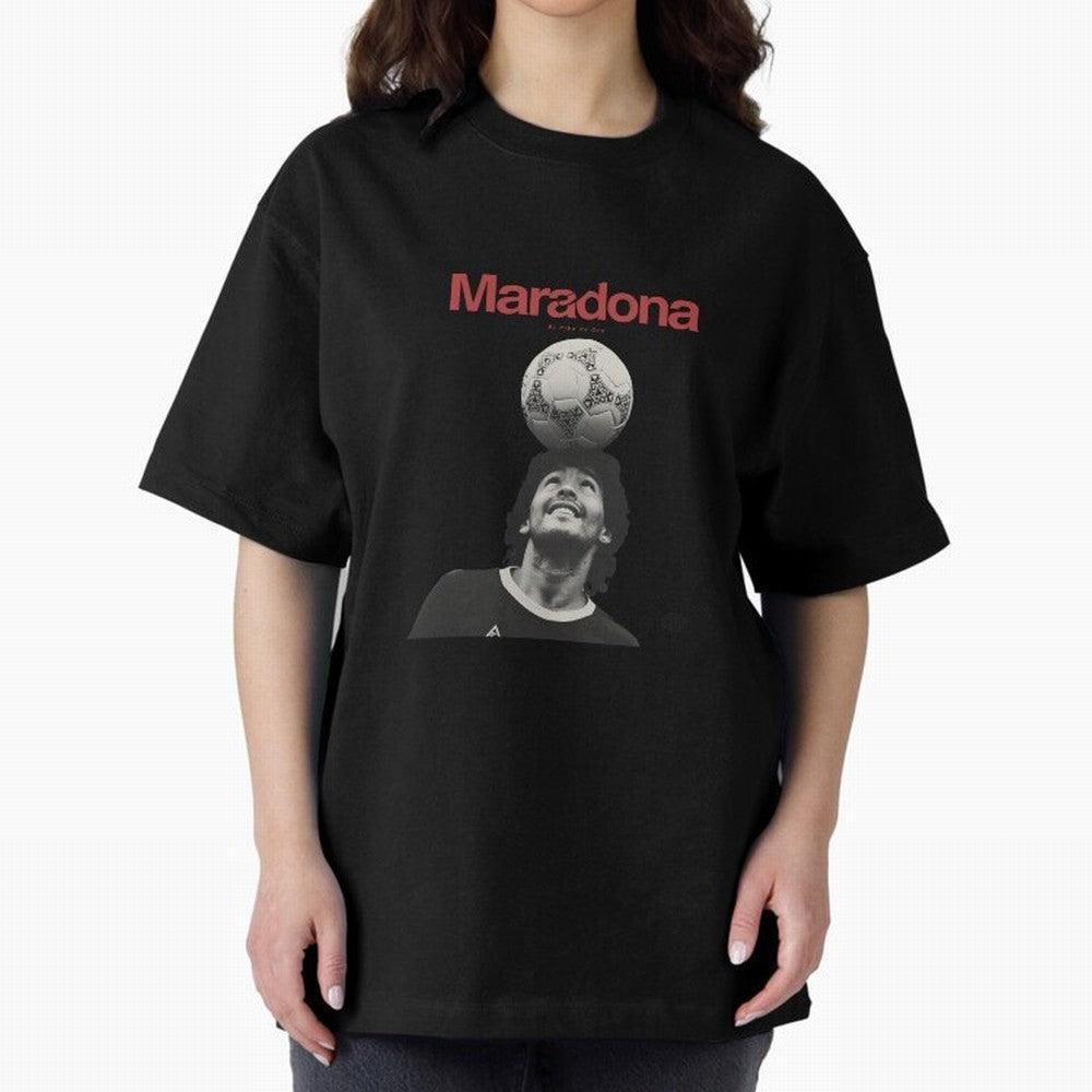 Diego Maradona Minimalist Oversized T-Shirt Turn Every Weekend Toward FIFA World Cup 2026 Group Stage for Fans of Neymar, Haaland and Cristiano Ronaldo and England, Bringing Champion Mindset, Group Stage Buzz, Knockout Tension and Passionate Fan