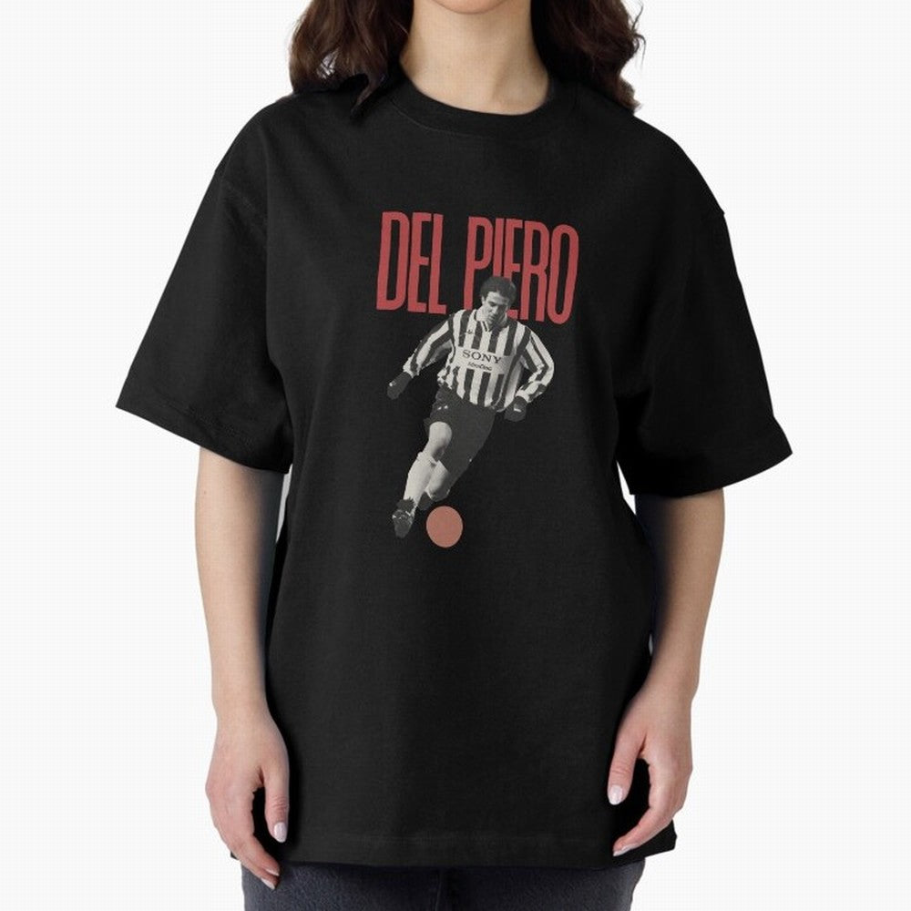 Alessandro Del Piero Minimalist Oversized T-Shirt Show Support during the FIFA World Cup 2026 Journey through Haaland Highlights, Argentina and Brazil Pride, Vintage Soccer Flavor, Modern Football Stars, National Flags and Final Night Emotion;