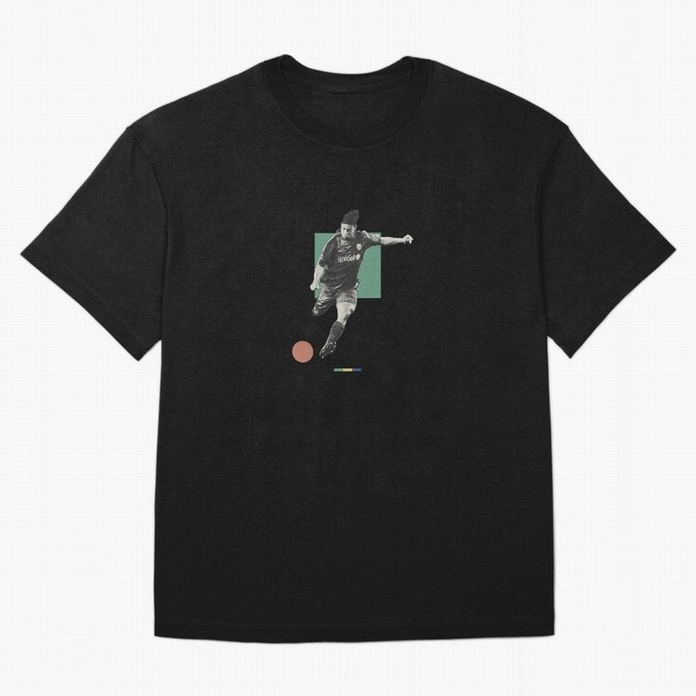Ronaldinho Minimalist Oversized T-Shirt Share the Excitement of Match Day Hype around FIFA World Cup 2026 USA Canada Mexico, Messi, Neymar and Mbappe, Spain and Netherlands, Sports Nostalgia, International Competition, Famous Players and