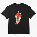 CR7 Cristiano Ronaldo a powerful moment artwork Oversized T-Shirt Cheer through Every Moment of Global Football Passion for FIFA World Cup 2026 USA Canada Mexico, Connected to Cristiano Ronaldo, England, France and Netherlands, Vintage Soccer