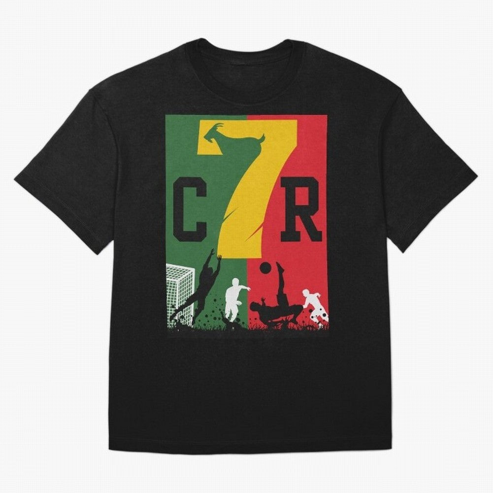 Portugal The Goat CR 7 World Cup 2026 Oversized T-Shirt Carry National Pride through the FIFA World Cup 2026 USA Canada Mexico Journey through Cristiano Ronaldo, Haaland and CR7 Highlights, Netherlands Pride, Championship Spirit, Famous Goals,