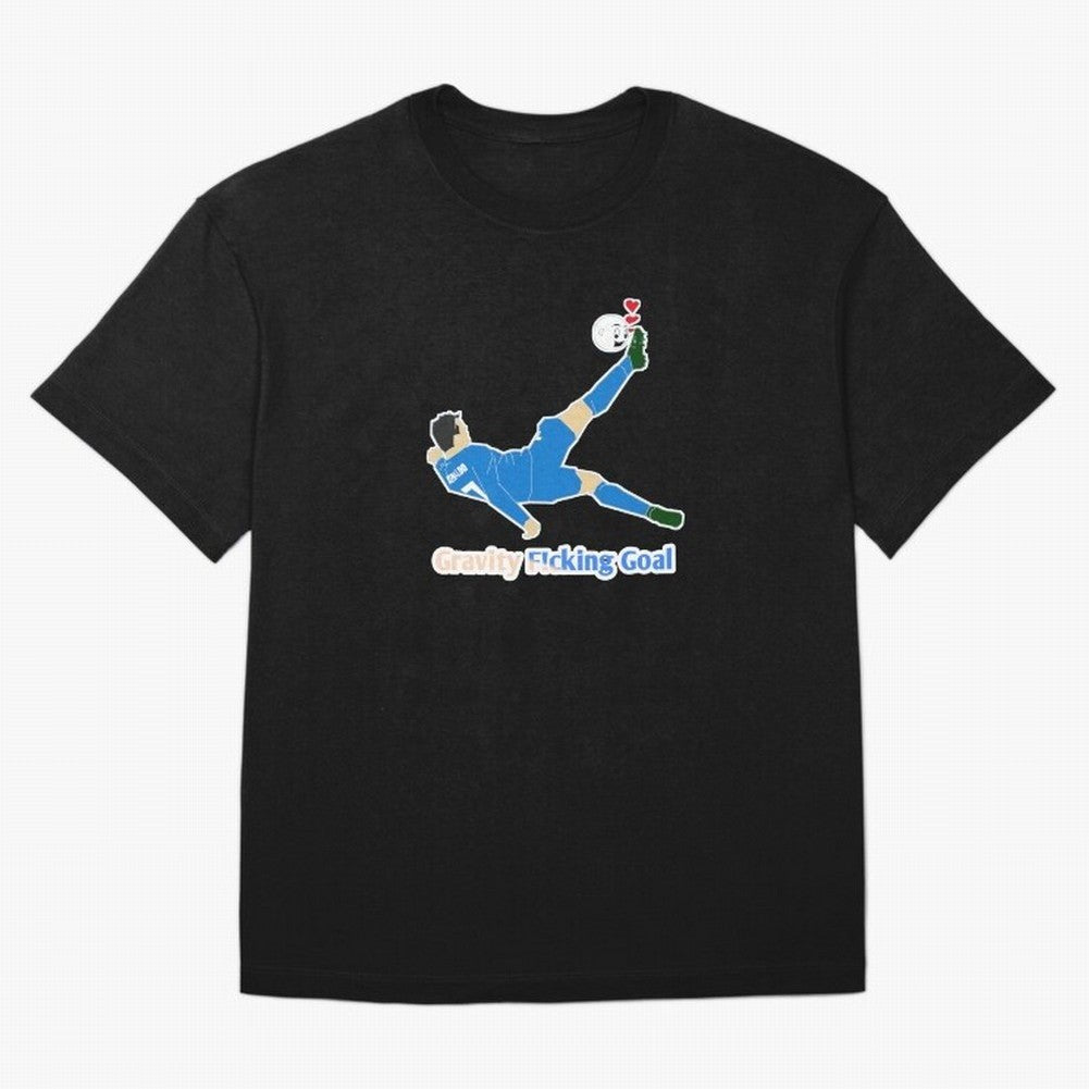 Cristiano Ronaldo Bicycle kick Oversized T-Shirt Bring Champion Energy into FIFA World Cup 2026 for Fans of Cristiano Ronaldo and Portugal, Bringing Retro Football Energy, Iconic Rivalries, Trophy Chase Drama and Stadium Atmosphere; Ideal for Fans