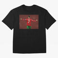 Cristiano Ronaldo portrait painting Oversized T-Shirt Bring World Football Passion into the FIFA World Cup 2026 Group Stage Journey through Mbappe Highlights, Portugal, Spain and Germany Pride, Game Day Rituals, Football Legends, Country Pride and