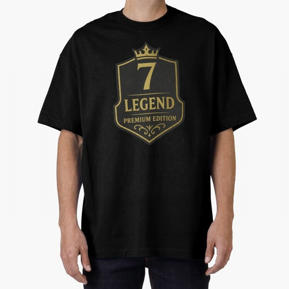 7Legend Football Inspired Number 7 T-Shirt Oversized T-Shirt Cheer for Match Day Hype around FIFA World Cup 2026 USA Canada Mexico, Cristiano Ronaldo, Haaland and CR7, Argentina, Sports Nostalgia, International Competition, Famous Players and