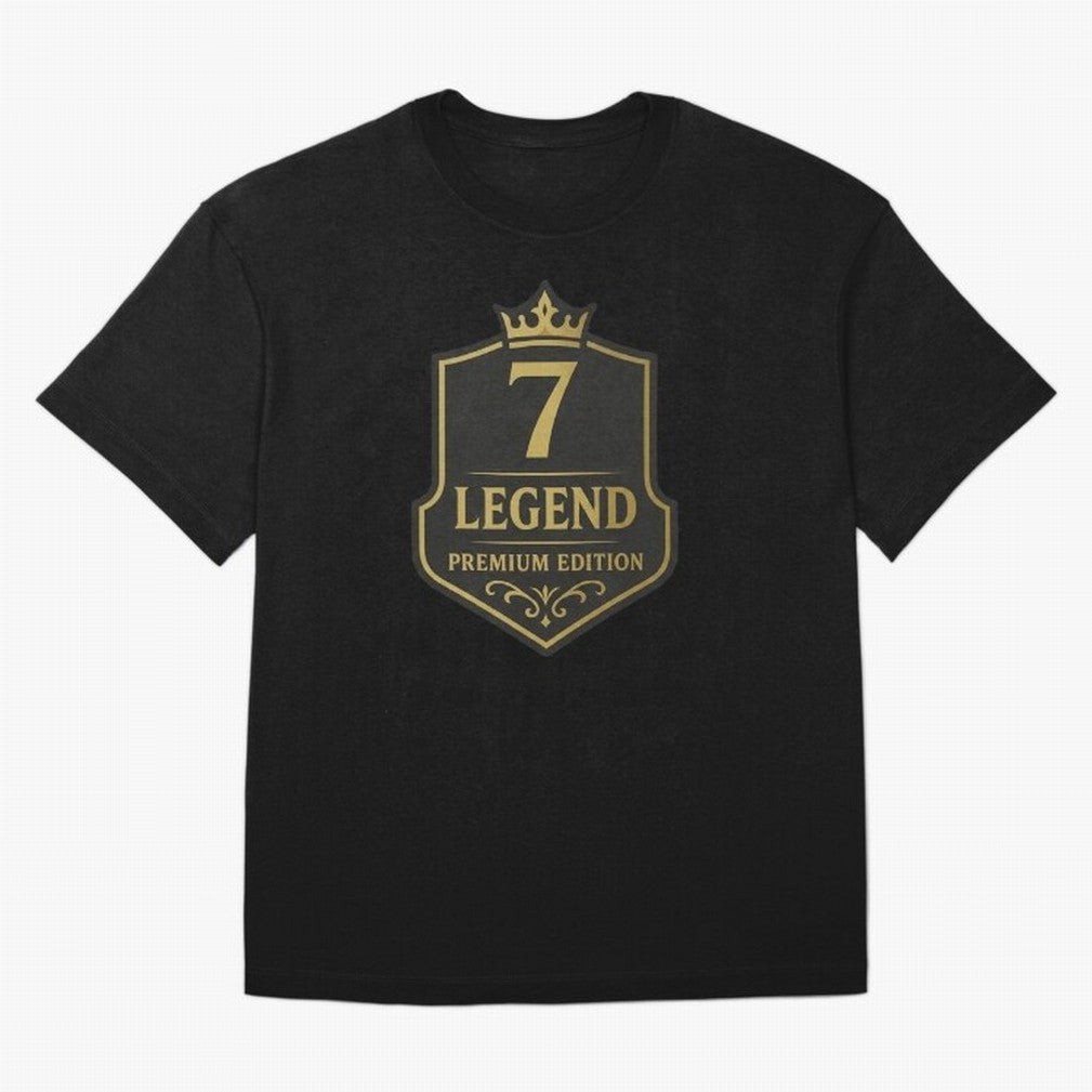 7Legend Football Inspired Number 7 T-Shirt Oversized T-Shirt Cheer for Match Day Hype around FIFA World Cup 2026 USA Canada Mexico, Cristiano Ronaldo, Haaland and CR7, Argentina, Sports Nostalgia, International Competition, Famous Players and