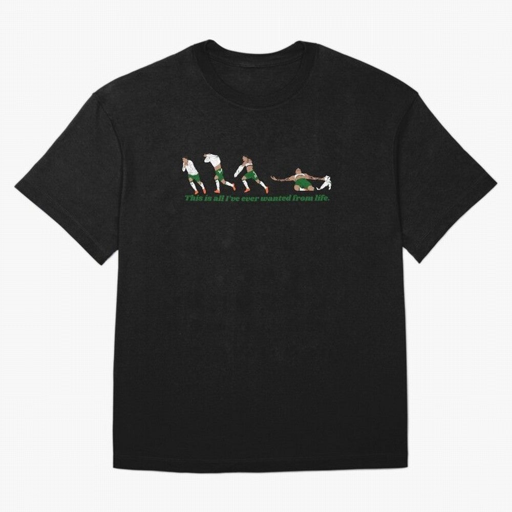 Troy Parrott Ireland Hat Trick Goal Celebration Minimalist Oversized T-Shirt Step into Global Football Passion for FIFA World Cup 2026 Group Stage, Built around Messi, CR7 and Mbappe, Brazil, Portugal and Argentina, Sports Nostalgia, International