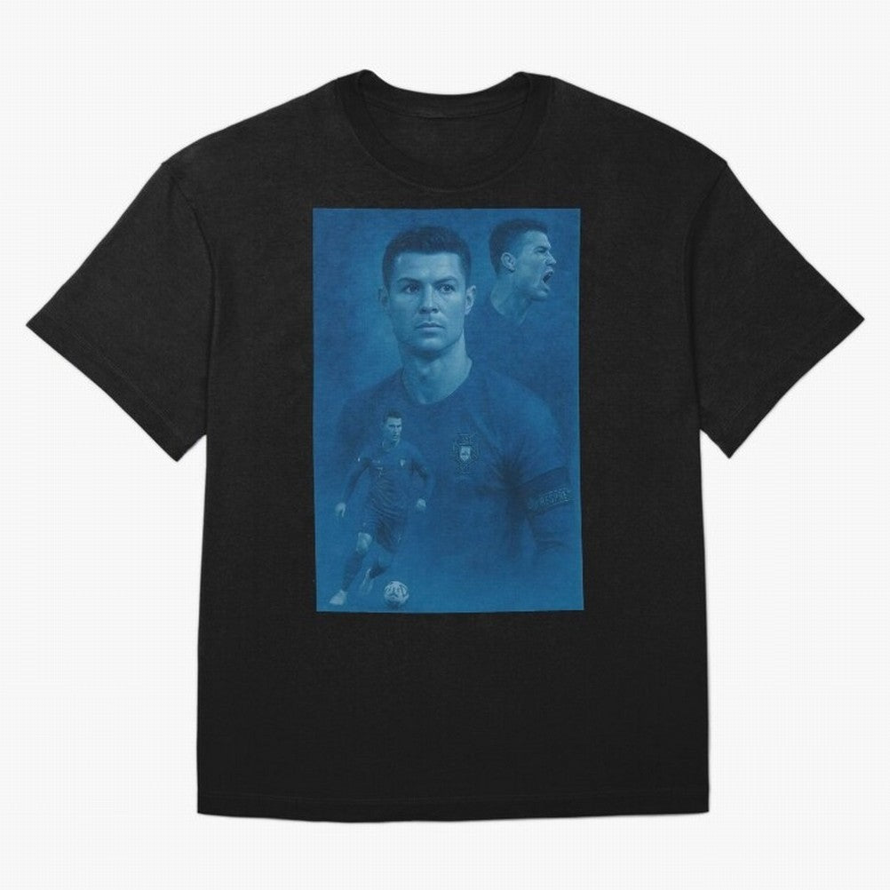 Blue Soccer Oversized T-Shirt Remember the FIFA World Cup 2026 USA Canada Mexico Journey through Neymar, Haaland and Cristiano Ronaldo Highlights, Argentina and Brazil Pride, Worldwide Fan Energy, Dramatic Goals, Stadium Lights and Championship