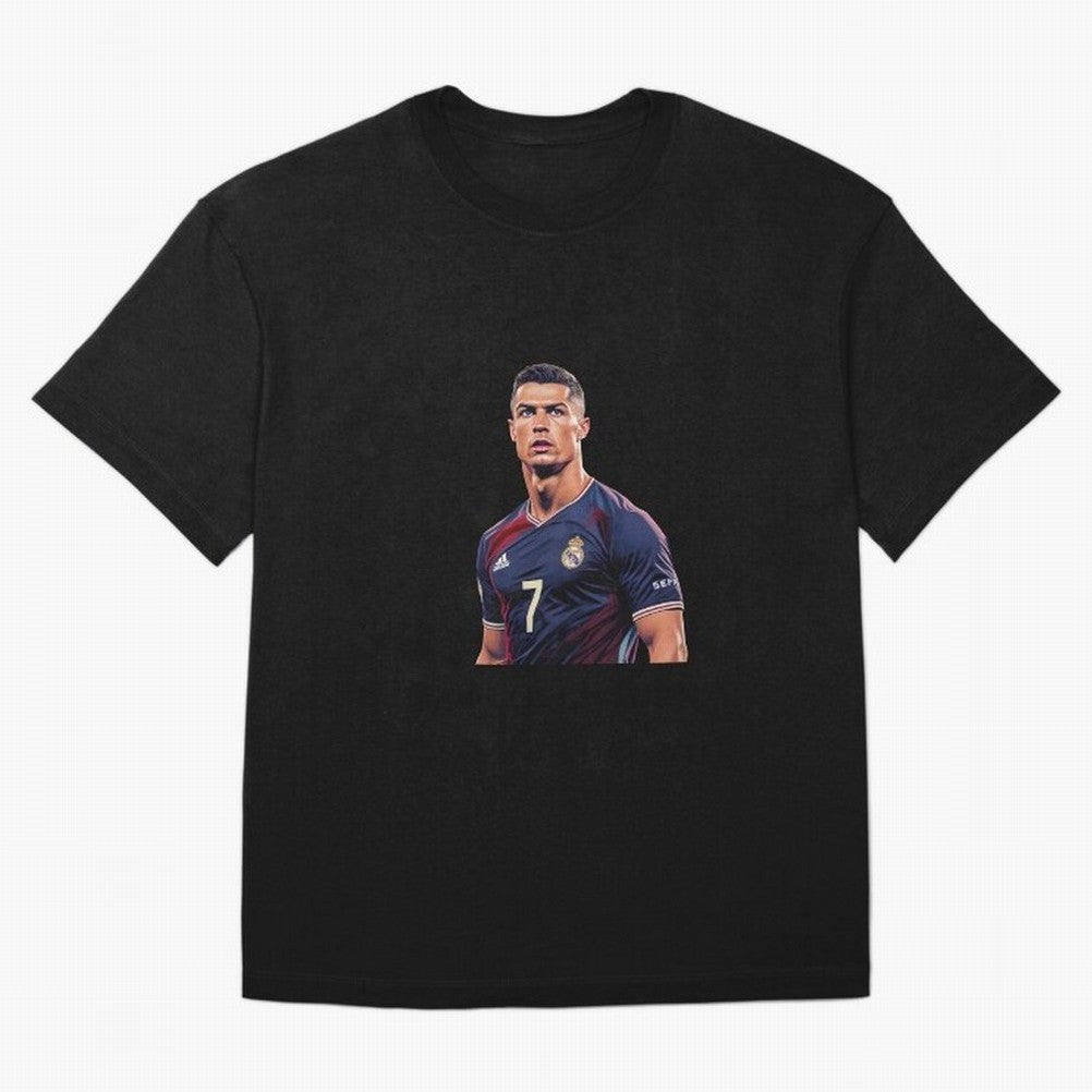 CR7 Siuuu Oversized T-Shirt Spotlight FIFA World Cup 2026 for Fans of Neymar and Portugal, Spain and Germany, Bringing Retro Football Energy, Iconic Rivalries, Trophy Chase Drama and Stadium Atmosphere; Perfect for Fans, Collectors, Family