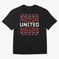 Manchester United Christmas Oversized T-Shirt Create FIFA World Cup 2026 Group Stage for Fans of Messi, CR7 and Mbappe and England, Bringing Football Passion, Legendary Performances, Festival Vibes and Supporter Community; Ideal for Passionate Fans