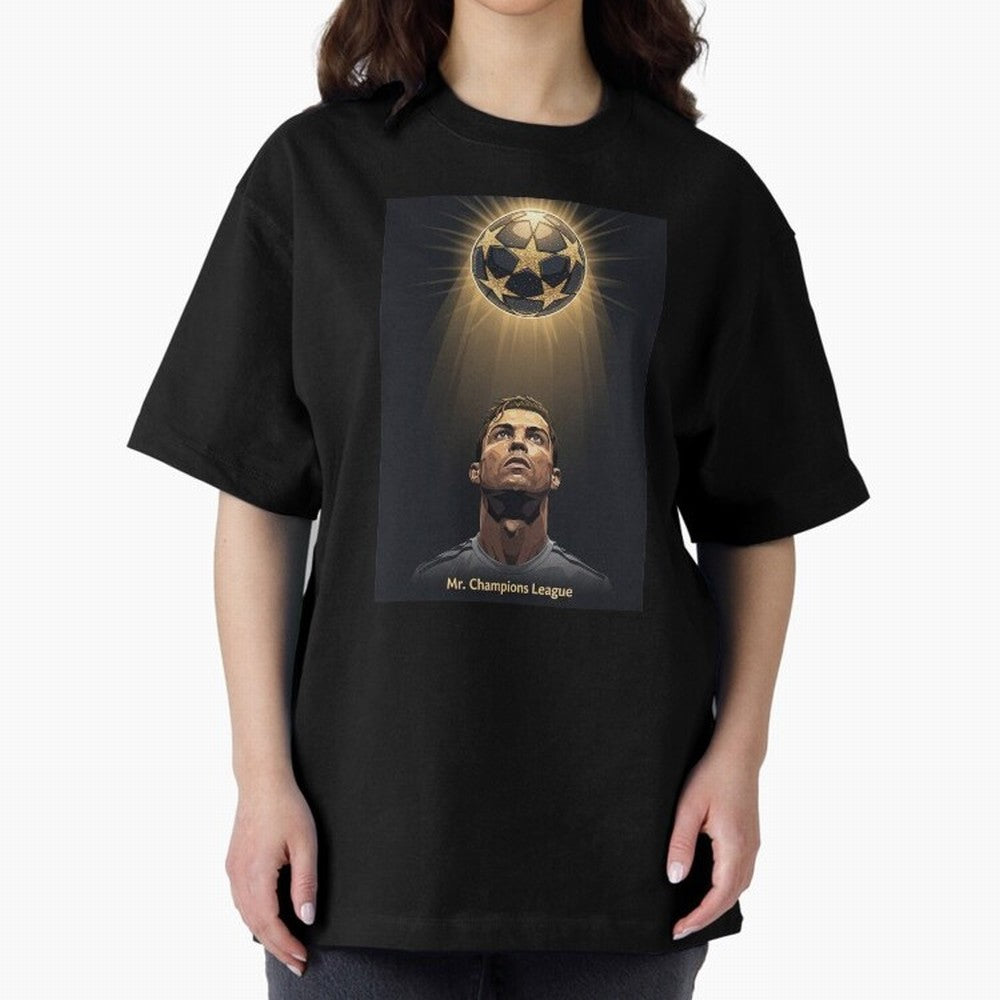 Ronaldo Madrid Oversized T-Shirt Represent the Passion of FIFA World Cup 2026 USA Canada Mexico Spirit, Driven by France, Messi, Football History, Final Match Energy, Crowd Noise and Once in a Lifetime Moments; Perfect for Fans, Collectors, Family