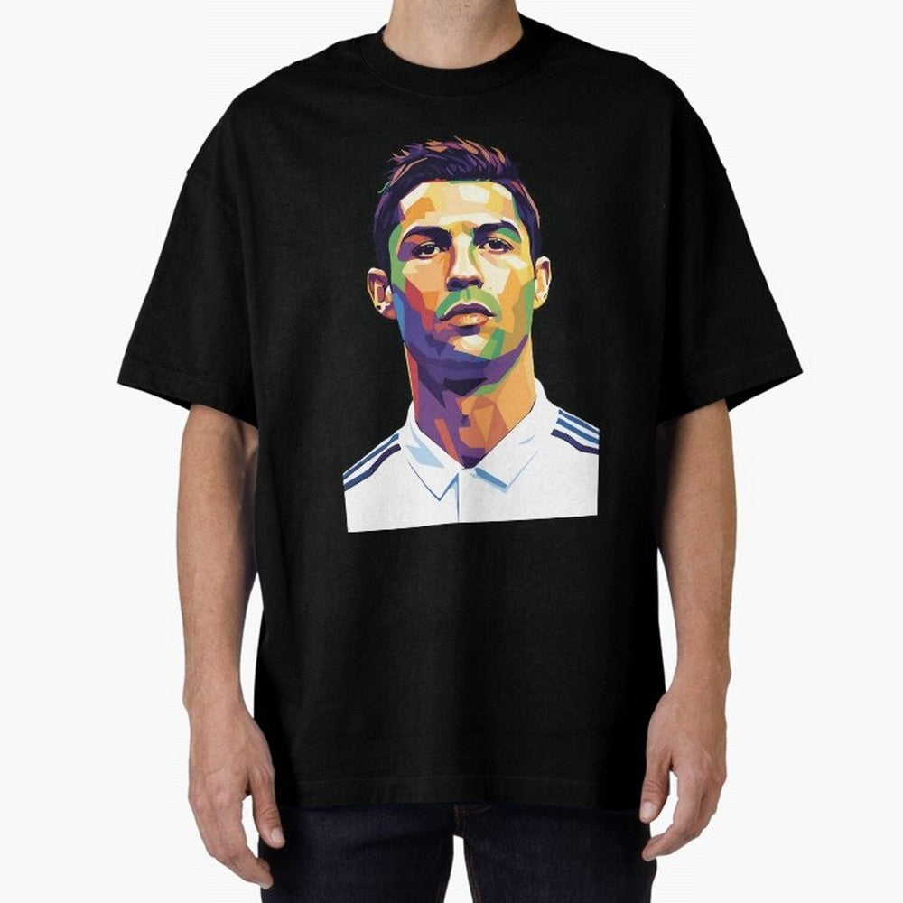 Cristiano Ronaldo Wpap Art Oversized T-Shirt Make Every Match About the FIFA World Cup 2026 Group Stage Journey through Cristiano Ronaldo, Haaland and CR7 Highlights, Portugal, Spain and Germany Pride, Football History, Final Match Energy, Crowd