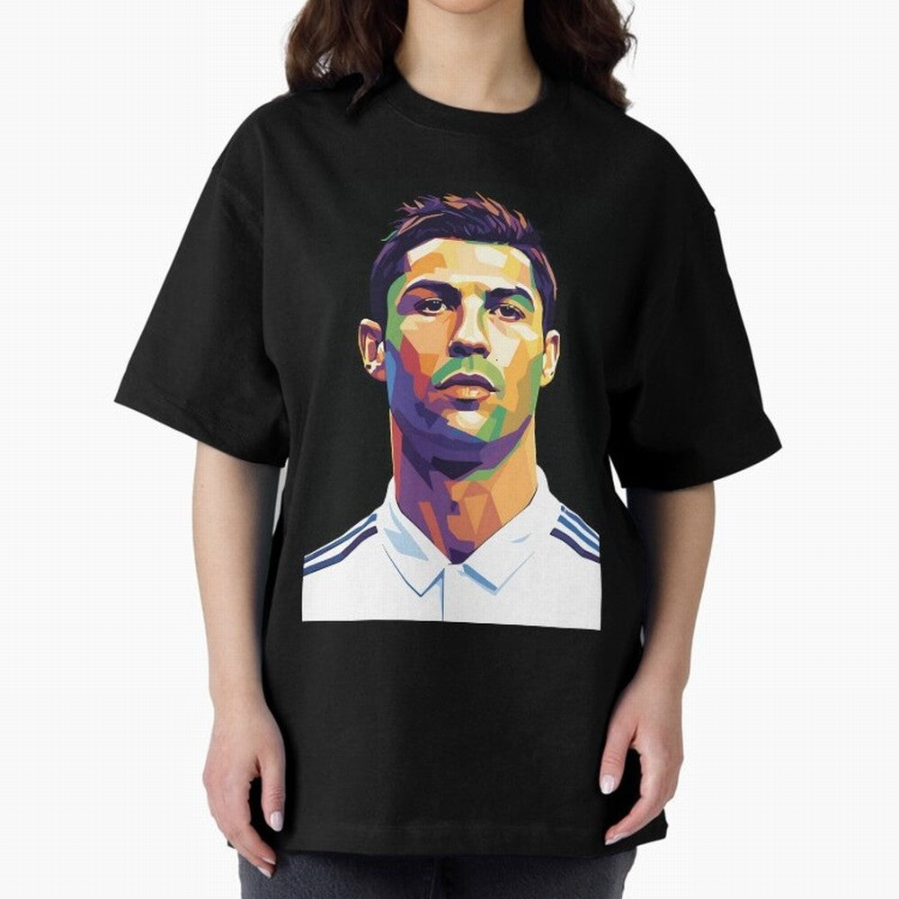 Cristiano Ronaldo Wpap Art Oversized T-Shirt Make Every Match About the FIFA World Cup 2026 Group Stage Journey through Cristiano Ronaldo, Haaland and CR7 Highlights, Portugal, Spain and Germany Pride, Football History, Final Match Energy, Crowd