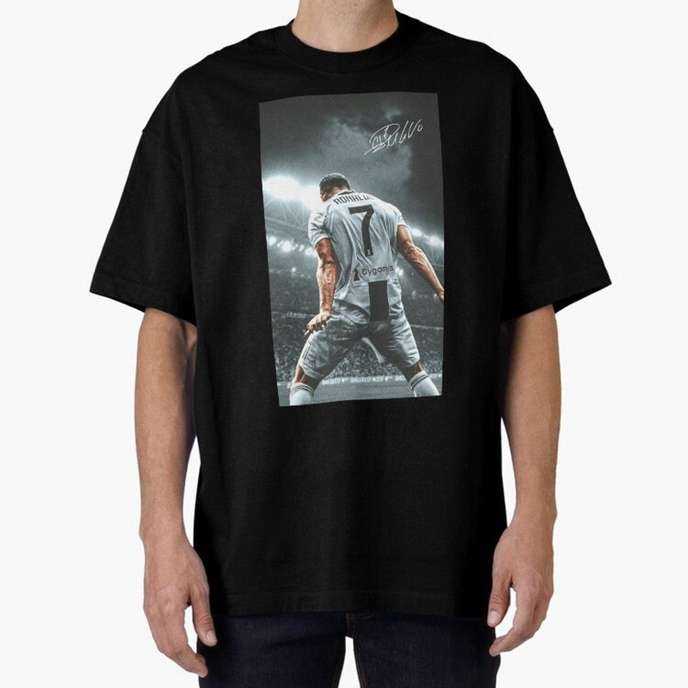 Cristiano Ronaldo Celebration Oversized T-Shirt Make the Season About FIFA World Cup 2026 USA Canada Mexico for Fans of Messi and Portugal, Spain and Germany, Bringing Worldwide Fan Energy, Dramatic Goals, Stadium Lights and Championship