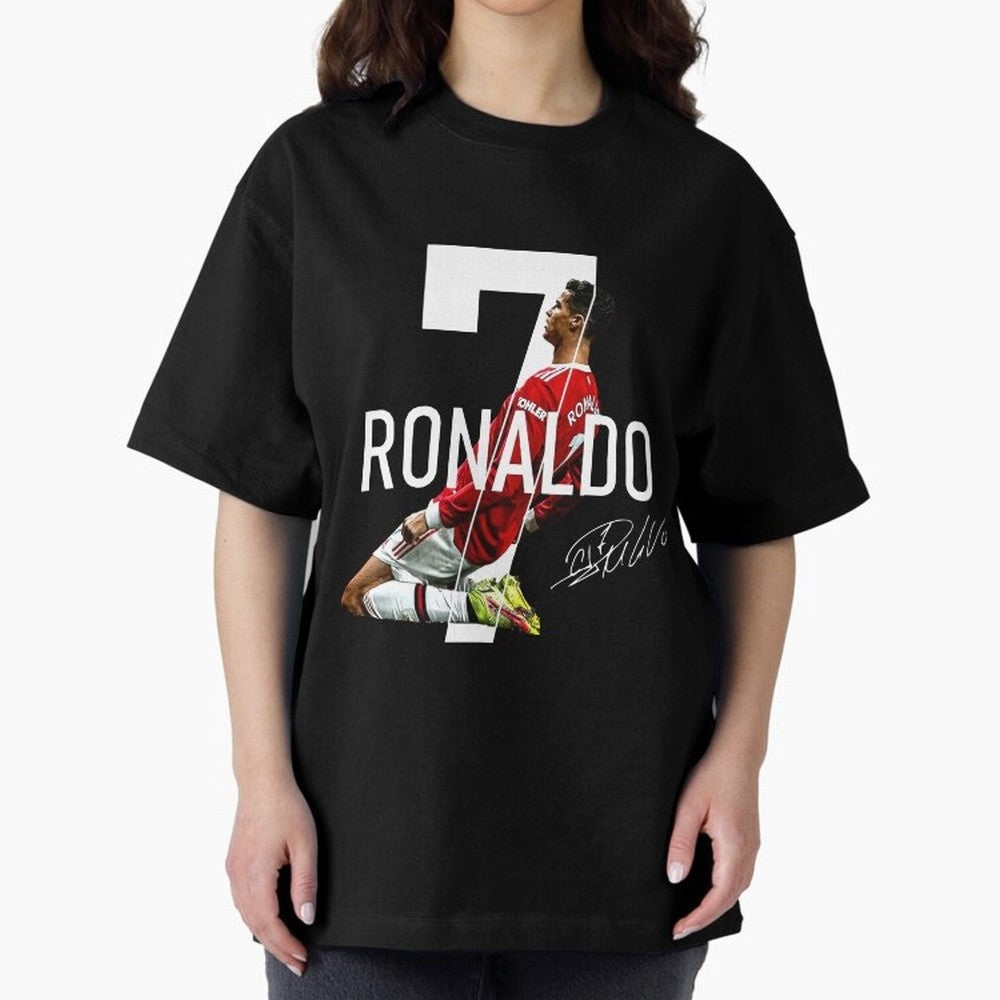 Cristiano Ronaldo - CR7 Oversized T-Shirt Share Global Football Passion for FIFA World Cup 2026 USA Canada Mexico, Made for Neymar, Haaland and Cristiano Ronaldo, France, Soccer Culture, Superstar Moments, National Team Dreams and Competitive Fire;