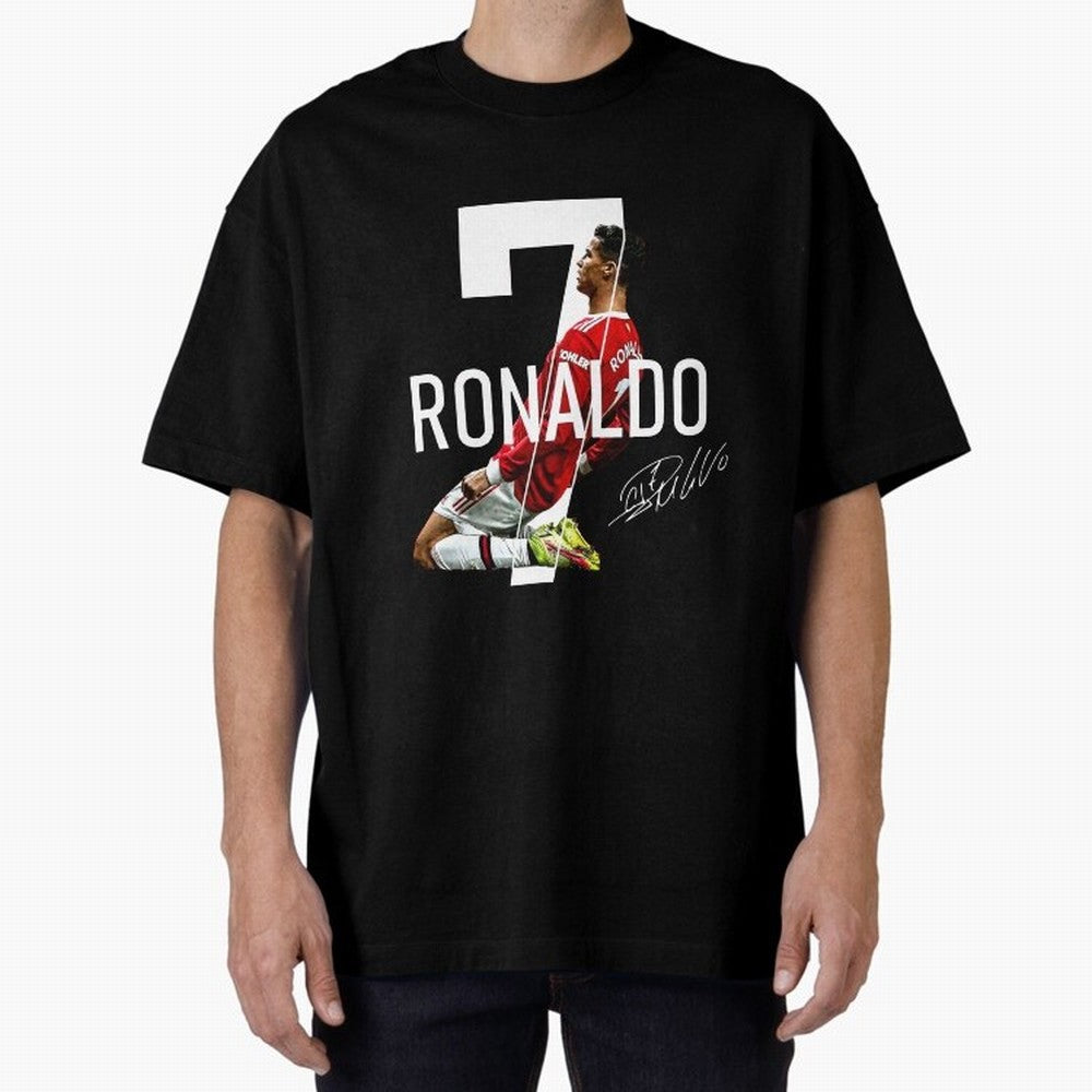 Cristiano Ronaldo - CR7 Oversized T-Shirt Share Global Football Passion for FIFA World Cup 2026 USA Canada Mexico, Made for Neymar, Haaland and Cristiano Ronaldo, France, Soccer Culture, Superstar Moments, National Team Dreams and Competitive Fire;